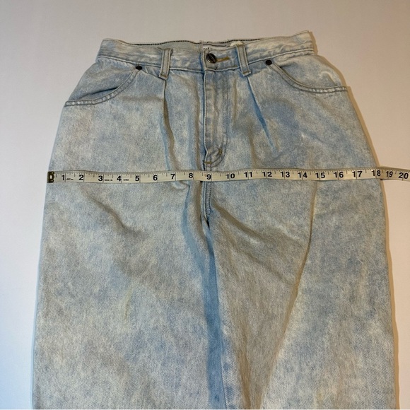 Vintage 80s Palmettos Jeans Light Acid Wash High Rise Tapered - Picture 8 of 11